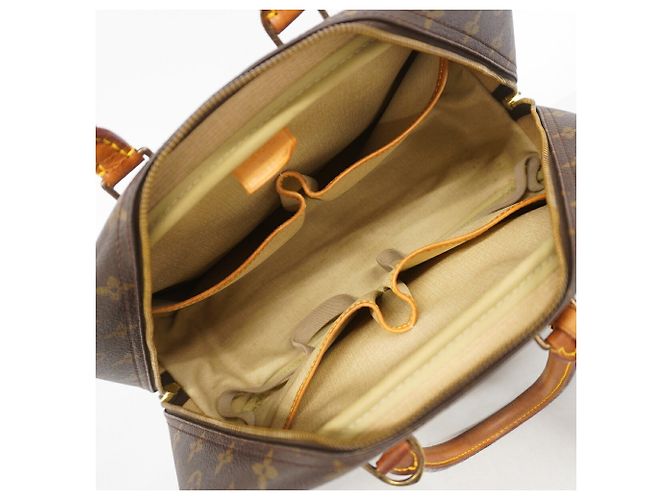 Sac à main Louis Vuitton Monogram Deauville Marron - vue 4