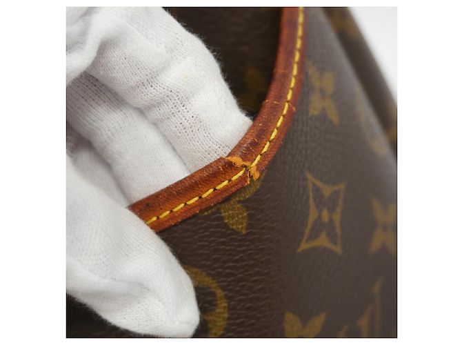 Sac à main Louis Vuitton Monogram Deauville Marron - vue 8