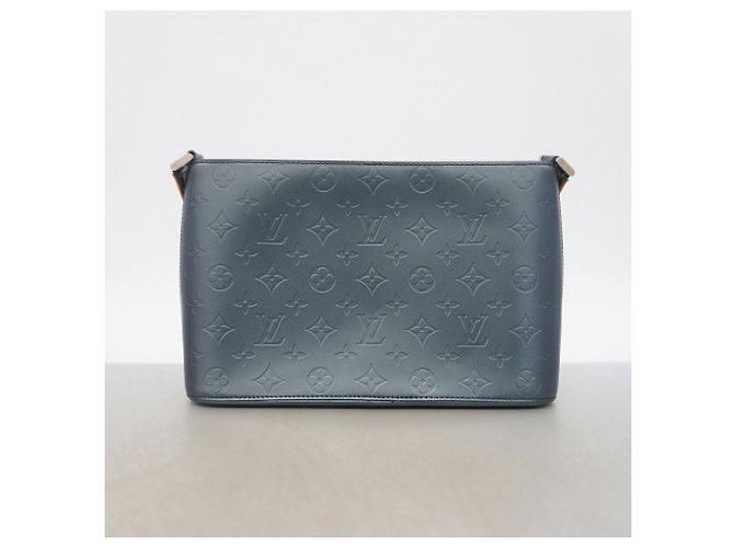 Bolso de hombro Louis Vuitton Monogram Mat Alston Azul - vista 11