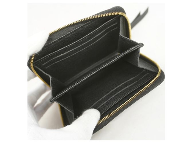 Porta-moedas Zippy Monogram Empreinte Louis Vuitton Preto - vista 3