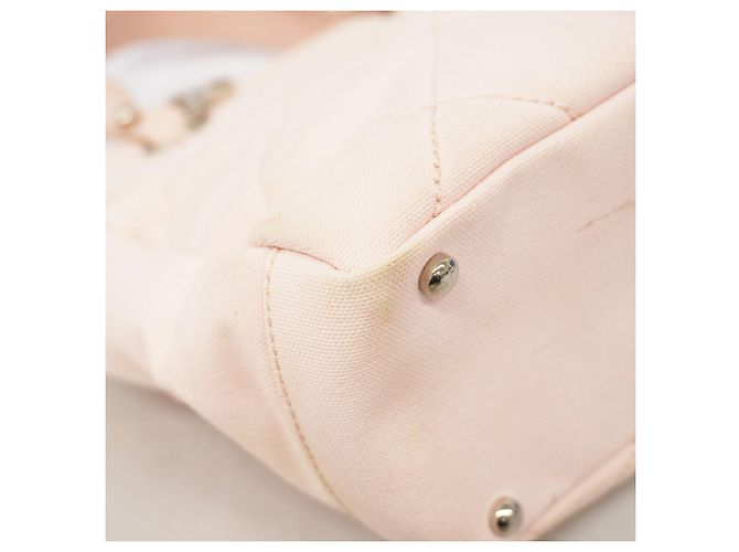 Sac cabas Chanel Paris Biarritz Canvas Rose - vue 7
