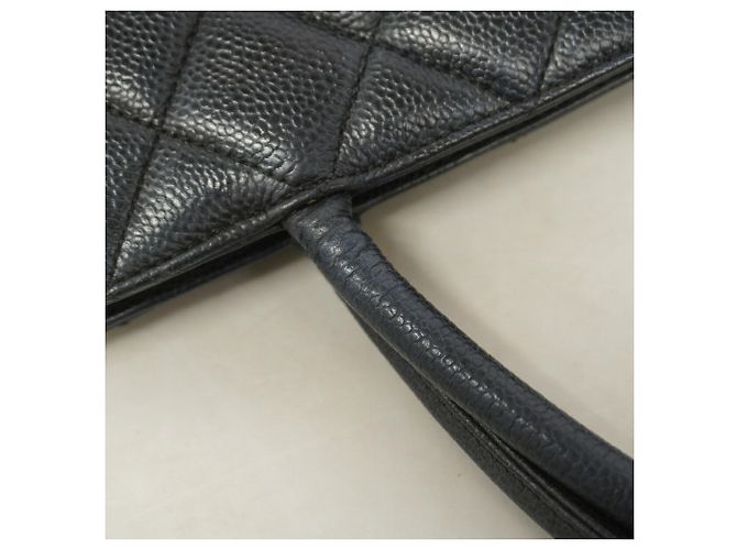 Bolso Tote Chanel de piel de becerro granulada negra Negro - vista 7