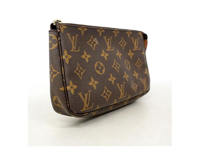 Sac Louis Vuitton Monogram Pochette Accessoires Marron - vue 2