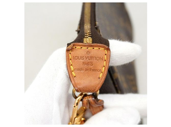 Sac Louis Vuitton Monogram Pochette Accessoires Marron - vue 5