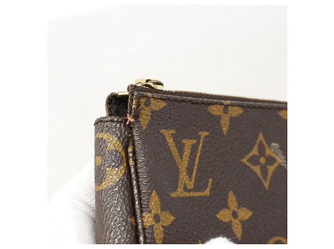 Sac Louis Vuitton Monogram Pochette Accessoires Marron - vue 9