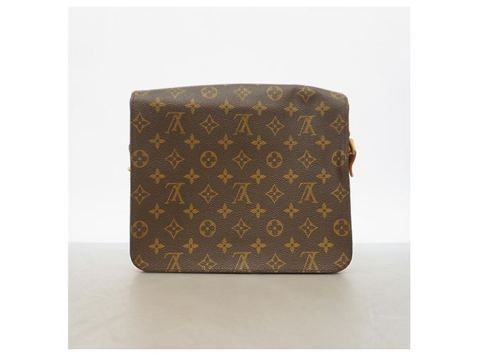 Bolsa de Ombro Louis Vuitton Monogram Cartouchiere GM Marrom - vista 10