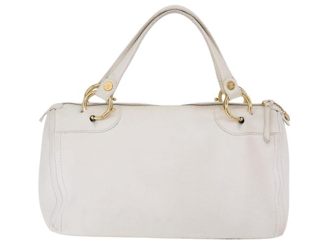 Céline Bolsa Celine em couro Branco - vista 2