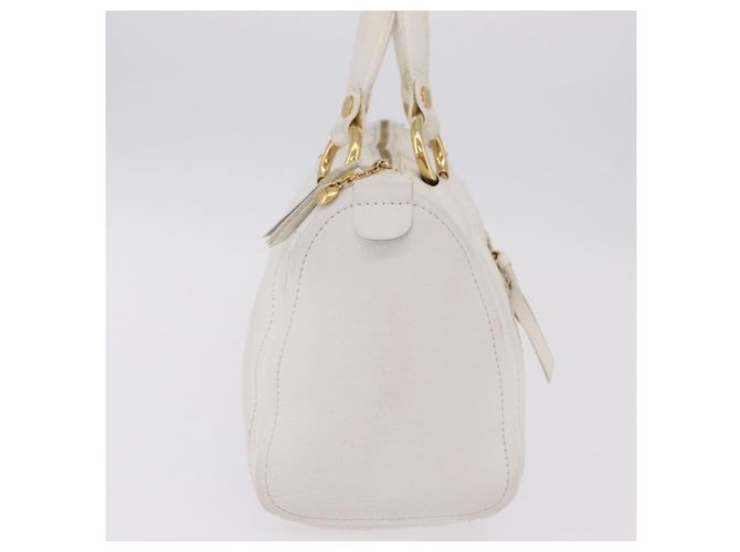 Céline Bolsa Celine em couro Branco - vista 4