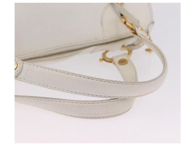 Céline Bolsa Celine em couro Branco - vista 7