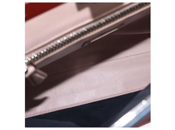 Fendi Peekaboo Mini de piel con volantes Azul - vista 5