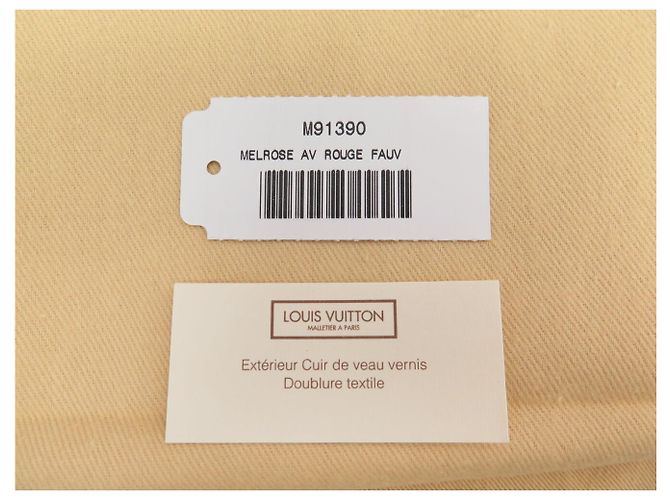 LOUIS VUITTON MELROSE AVENUE M91390 HANDTASCHE AUS MONOGRAM VERNIS LEDER BAG Rot - Ansicht 19