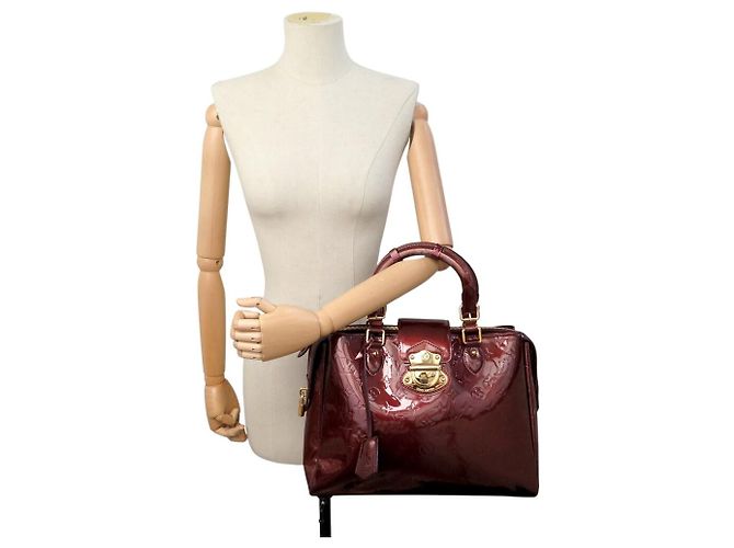 LOUIS VUITTON MELROSE AVENUE M91390 HANDTASCHE AUS MONOGRAM VERNIS LEDER BAG Rot - Ansicht 6