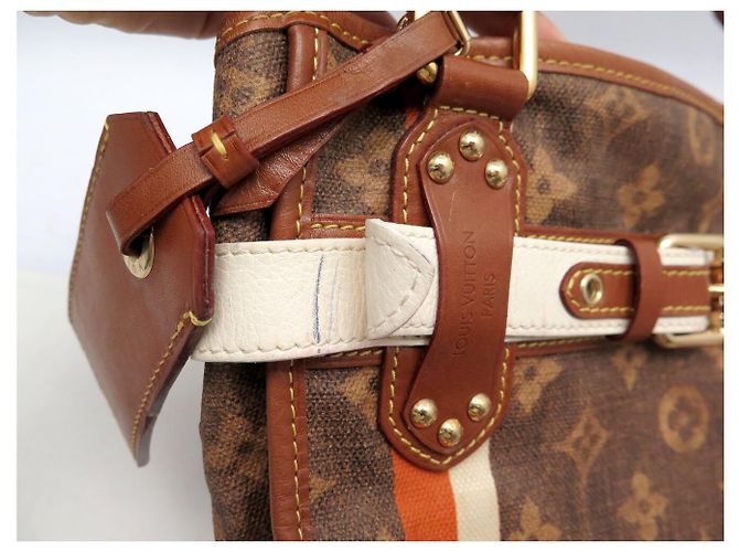 BOLSO DE MANO LOUIS VUITTON TISSE PM MONOGRAM M56386 EDICIÓN LIMITADA Castaño - vista 17