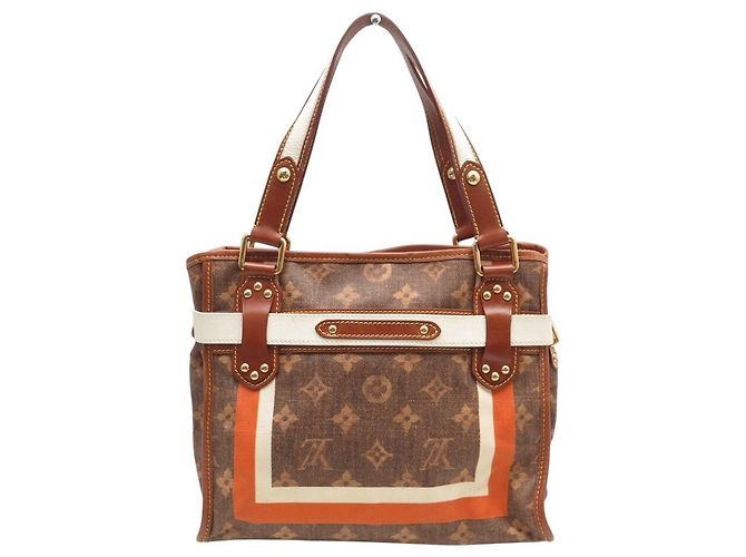 BOLSO DE MANO LOUIS VUITTON TISSE PM MONOGRAM M56386 EDICIÓN LIMITADA Castaño - vista 2