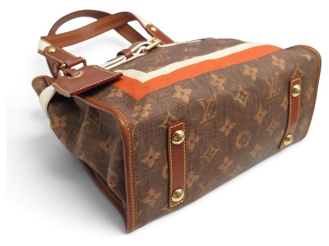 BOLSO DE MANO LOUIS VUITTON TISSE PM MONOGRAM M56386 EDICIÓN LIMITADA Castaño - vista 3