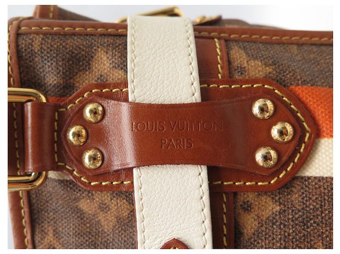BOLSO DE MANO LOUIS VUITTON TISSE PM MONOGRAM M56386 EDICIÓN LIMITADA Castaño - vista 6