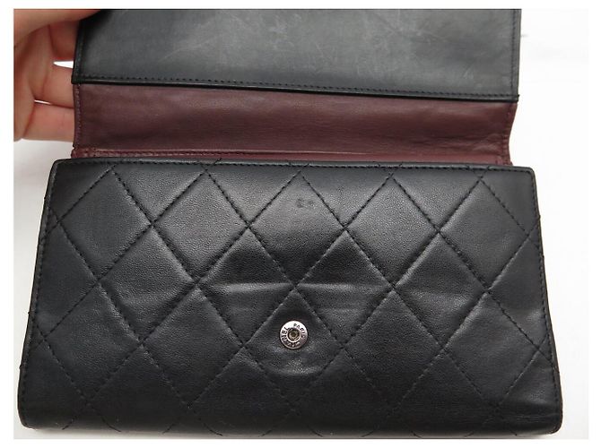 CHANEL CLASSIQUE TIMELESS BLACK QUILTED LEATHER WALLET - view 15
