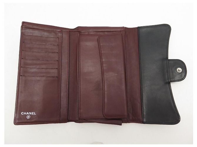 CHANEL CLASSIQUE TIMELESS BLACK QUILTED LEATHER WALLET - view 6