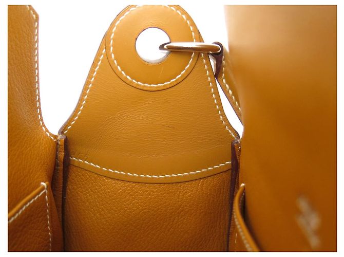 Hermès NUOVA BORSA HERMES RUGBY PM IN PELLE LISCIA CAMEL BORSA A TRACCOLLA Cammello - vista 11