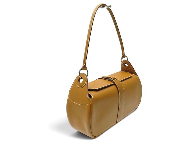 Hermès NUOVA BORSA HERMES RUGBY PM IN PELLE LISCIA CAMEL BORSA A TRACCOLLA Cammello - vista 3