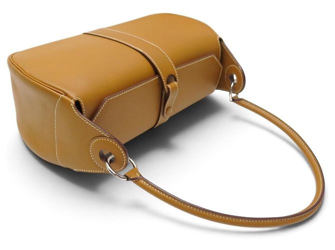 Hermès NUOVA BORSA HERMES RUGBY PM IN PELLE LISCIA CAMEL BORSA A TRACCOLLA Cammello - vista 5