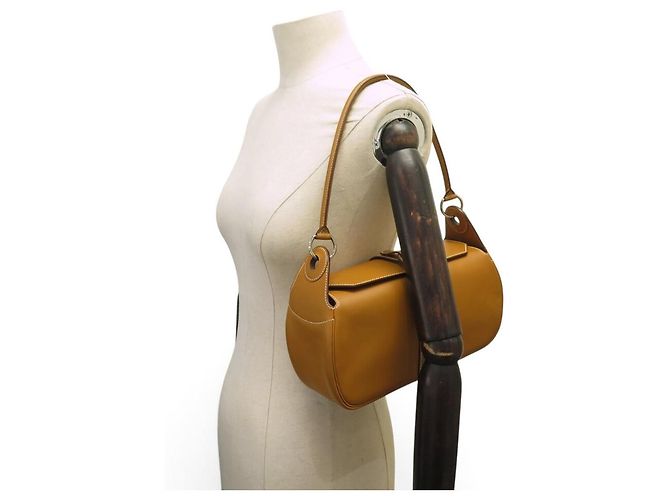Hermès NUOVA BORSA HERMES RUGBY PM IN PELLE LISCIA CAMEL BORSA A TRACCOLLA Cammello - vista 6