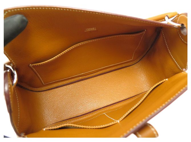Hermès NUOVA BORSA HERMES RUGBY PM IN PELLE LISCIA CAMEL BORSA A TRACCOLLA Cammello - vista 7