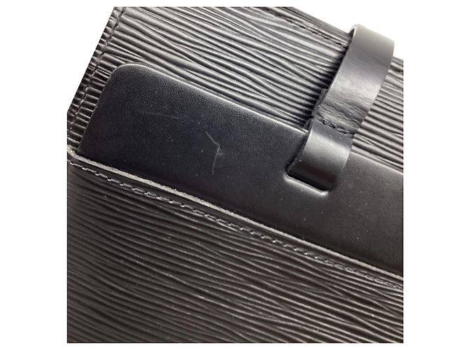 Louis Vuitton Croisette PM Tote Bag aus schwarzem Epi-Leder - Ansicht 12