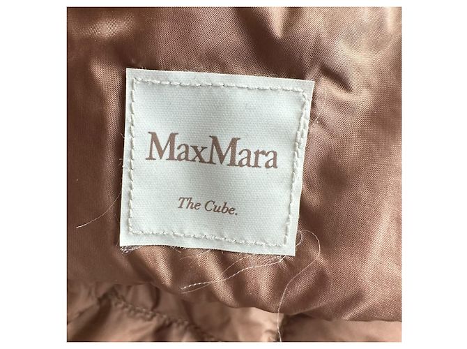 Veste en duvet réversible The Cube Max Mara en polyamide marron Rouge - vue 4