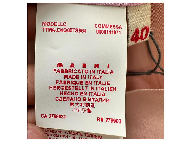 Top senza maniche colorblock Marni in seta multicolore - vista 9