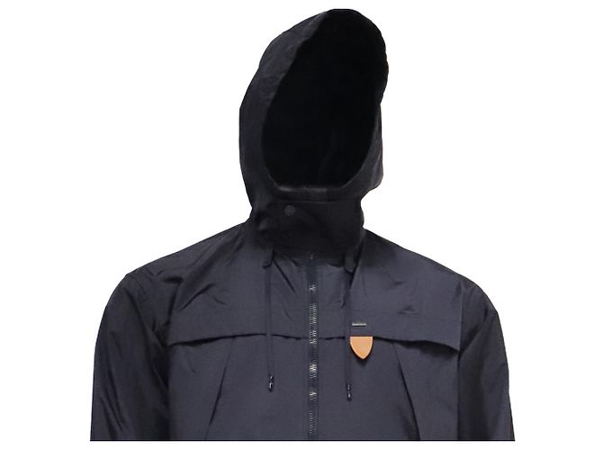 Giacca Blouson con cappuccio Rain Staples Edition Louis Vuitton in nylon nero - vista 2
