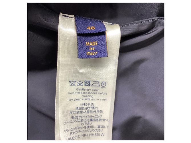 Giacca Blouson con cappuccio Rain Staples Edition Louis Vuitton in nylon nero - vista 7