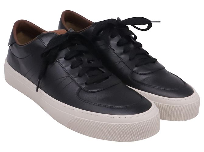 Zapatillas bajas Moncler en piel negra Negro - vista 3