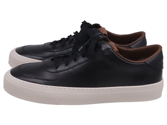 Zapatillas bajas Moncler en piel negra Negro - vista 4