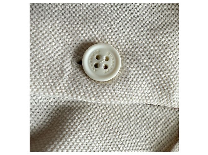 Polo Burberry Zulia Sleeve em algodão marfim Branco Cru - vista 5