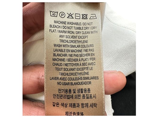 Polo Burberry Zulia Sleeve em algodão marfim Branco Cru - vista 9