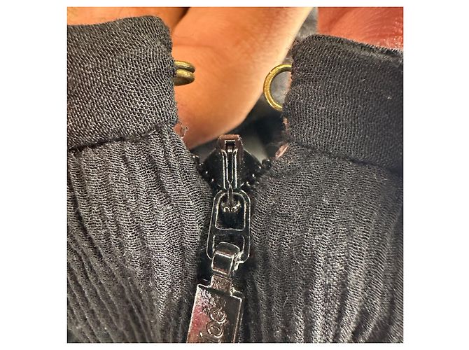 Falda maxi con volantes y capas Chloé en algodón negro - vista 5