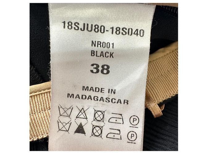 Falda maxi con volantes y capas Chloé en algodón negro - vista 9