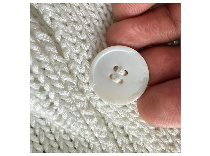 Jil Sander Strickcardigan mit Knöpfen aus weißer Wolle Roh - Ansicht 5