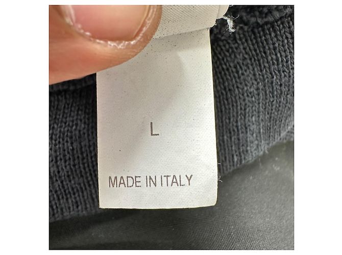 Brunello Cucinelli leichte Strickjacke aus schwarzer Baumwolle - Ansicht 12