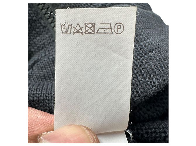 Brunello Cucinelli leichte Strickjacke aus schwarzer Baumwolle - Ansicht 9