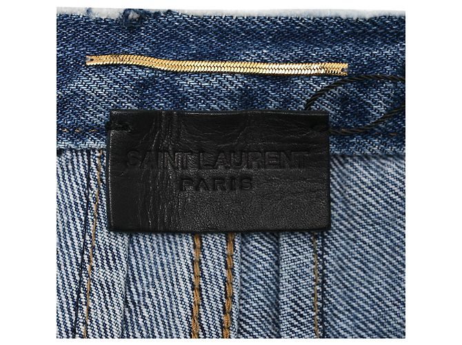 Autre Marque  Saint Laurent Slim-Fit Jeans in Blue Cotton - view 4