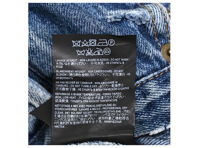 Autre Marque  Saint Laurent Slim-Fit Jeans in Blue Cotton - view 7