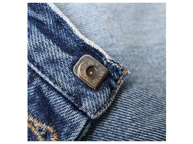 Autre Marque  Saint Laurent Slim-Fit Jeans in Blue Cotton - view 9