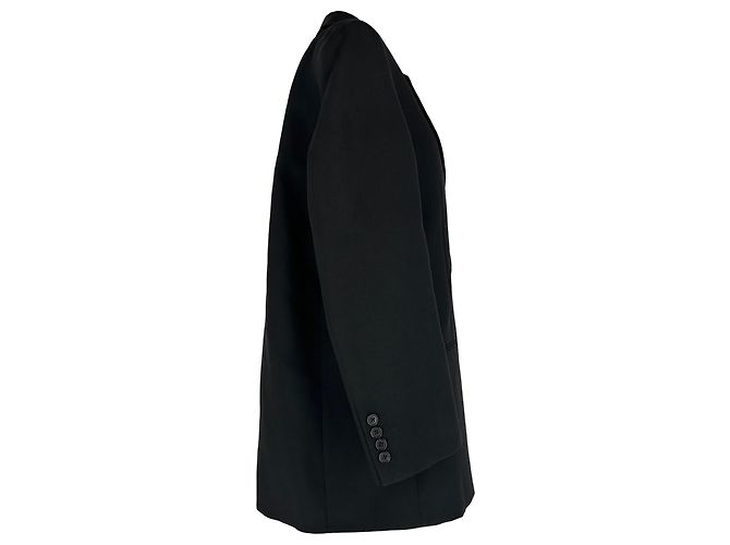 The Row Single-breasted Blazer in Black Wool - view 2