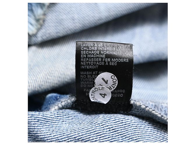 Gonna midi plissettata in denim blu di cotone Joseph - vista 6