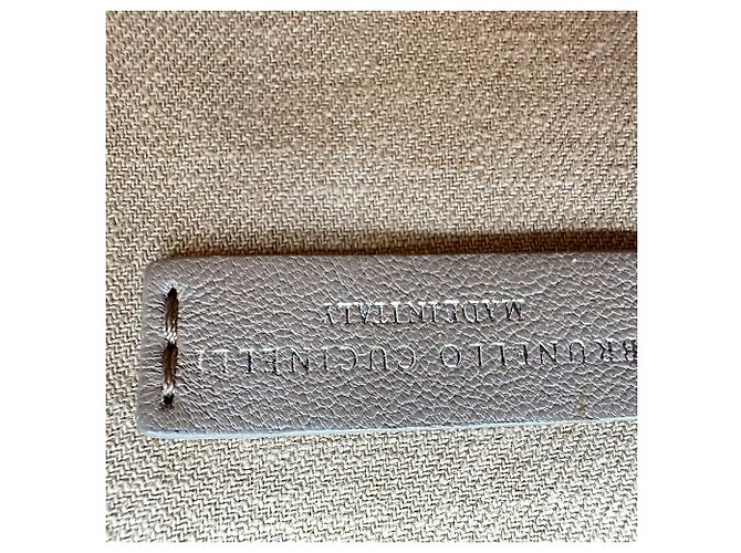 Brunello Cucinelli gewebte Tote Bag aus brauner Raffia - Ansicht 8