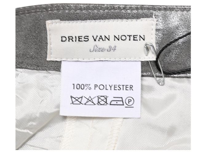 Dries Van Noten Plissierter Midirock mit Print aus multicoloured Polyester Mehrfarben - Ansicht 4