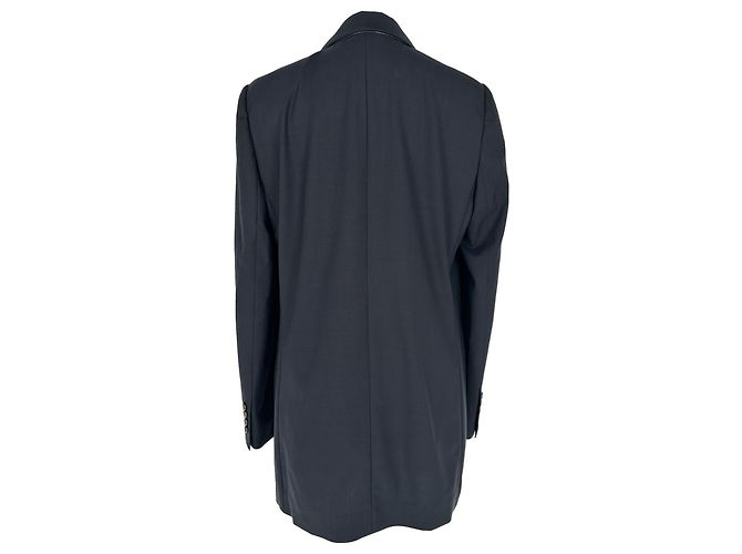 Brunello Cucinelli Single-breasted Blazer in Black Wool - view 3