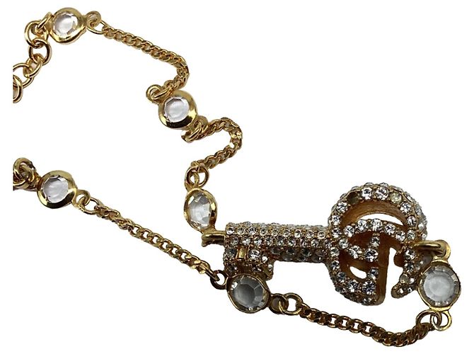 Bracciale Gucci Double G Key in metallo dorato D'oro - vista 4